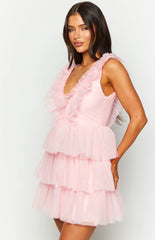 Tori Pink Tulle Mini Dress